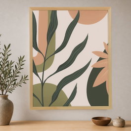 Wallity Pintura Decorativa en Lienzo Enmarcada 45 x 60 cm